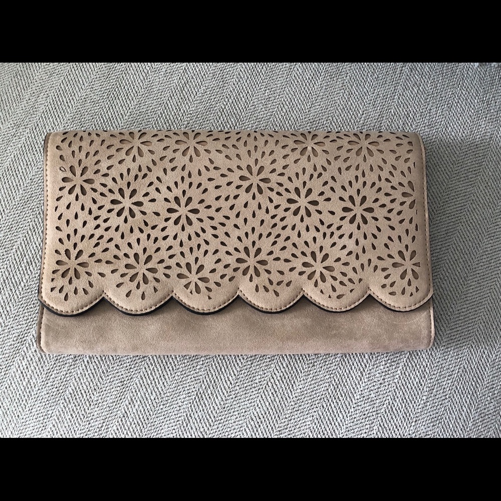 Aldo large tan coloured crossbody / clutch